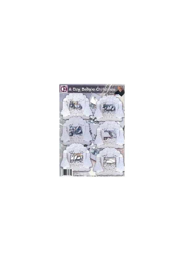 - Pakket nr: SWK85 0082
- Staf Wesenbeek
- A Day Before Christmas
- Gestanste plaatjes
- Prijs € 9,10 - Pakket nr: SWK85 0082
- Staf Wesenbeek
- A Day Before Christmas
- Gestanste plaatjes
- Prijs € 9,10